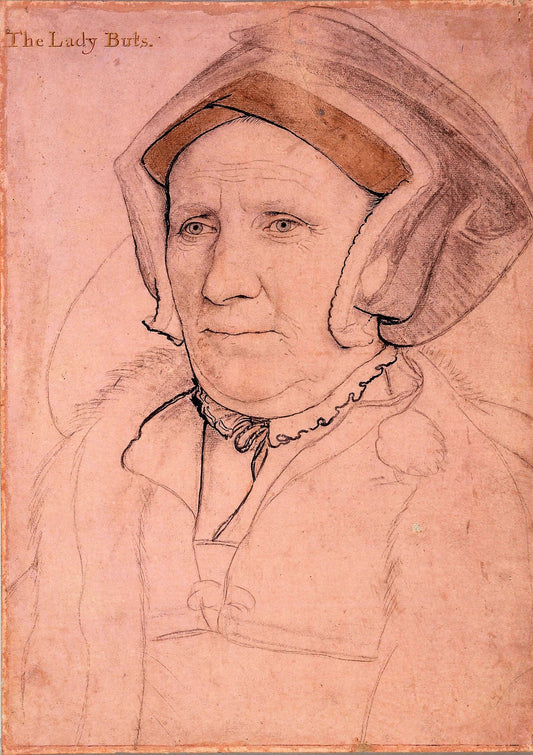Margaret, Lady Butts, vintage artwork by Hans Holbein the Younger, A3 (16x12") Poster Print