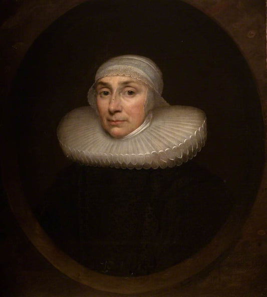 Margaret Talbot, Second Wife of John Talbot, vintage artwork by Cornelis Janssen van Ceulen the Elder, 12x8" (A4) Poster