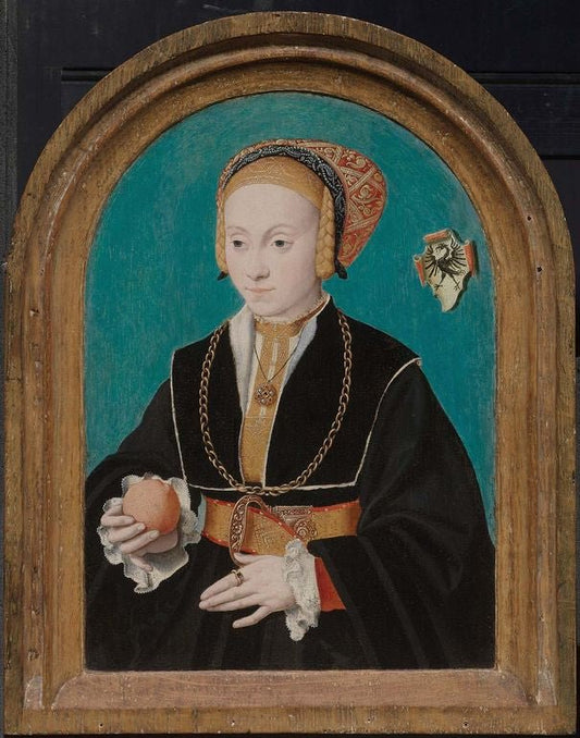 Margarethe von Aich, vintage artwork by Bartholomäeus Bruyn the Elder, A3 (16x12") Poster Print