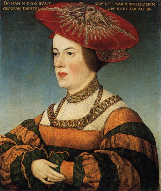 Maria Welzer, vintage artwork by Hans Maler zu Schwaz, A3 (16x12") Poster Print