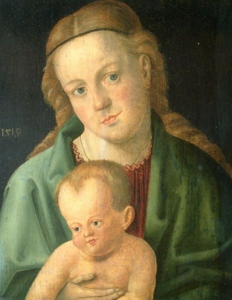 Maria With Child, vintage artwork by Hans Süss von Kulmbach, A3 (16x12") Poster Print