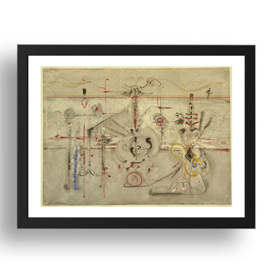 Mark Rothko: Archaic Idol, modernist artwork, A3 Size Reproduction Poster Print in 17x13" Black Frame