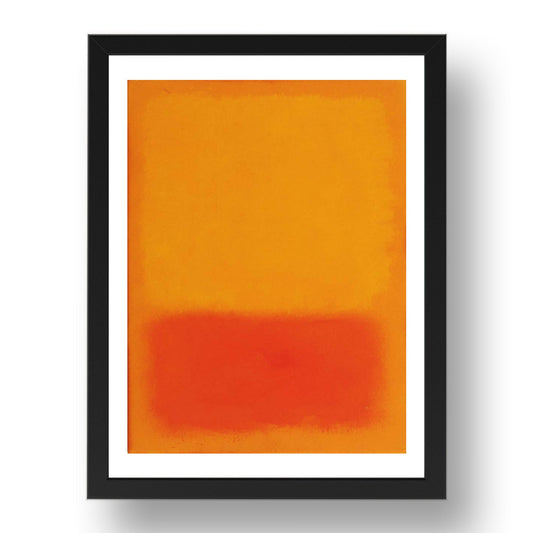 Mark Rothko: Untitled (4), modernist artwork, A3 Size Reproduction Poster Print in 17x13" Black Frame