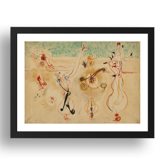 Mark Rothko: Untitled, modernist artwork, A3 Size Reproduction Poster Print in 17x13" Black Frame