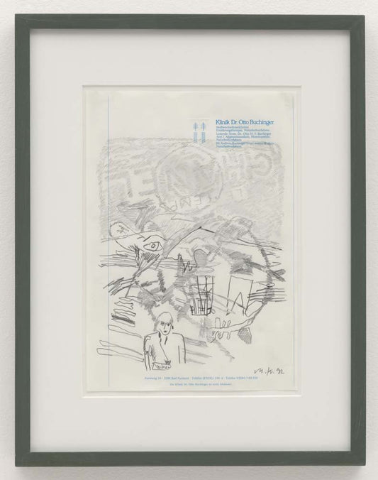 Martin Kippenberger - Untitled (4), vintage art, A3 (16x12")  Poster Print 