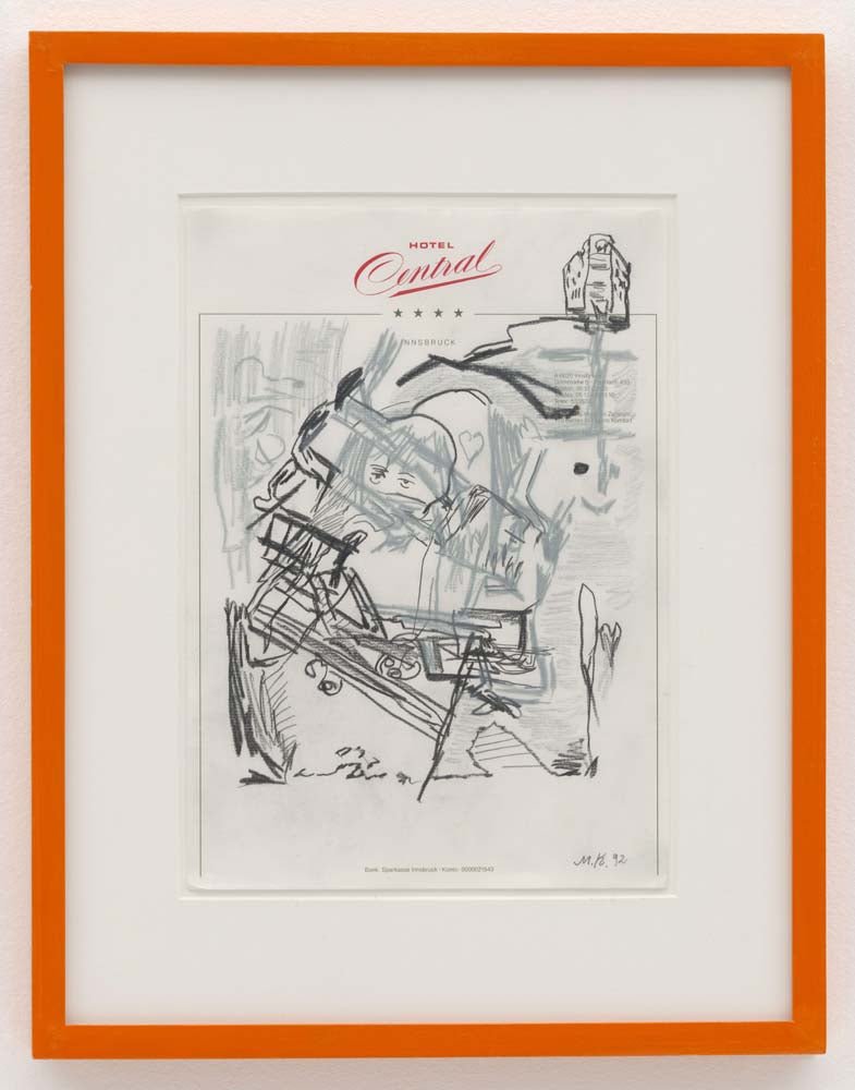 Martin Kippenberger - Untitled (7), vintage art, A3 (16x12")  Poster Print 