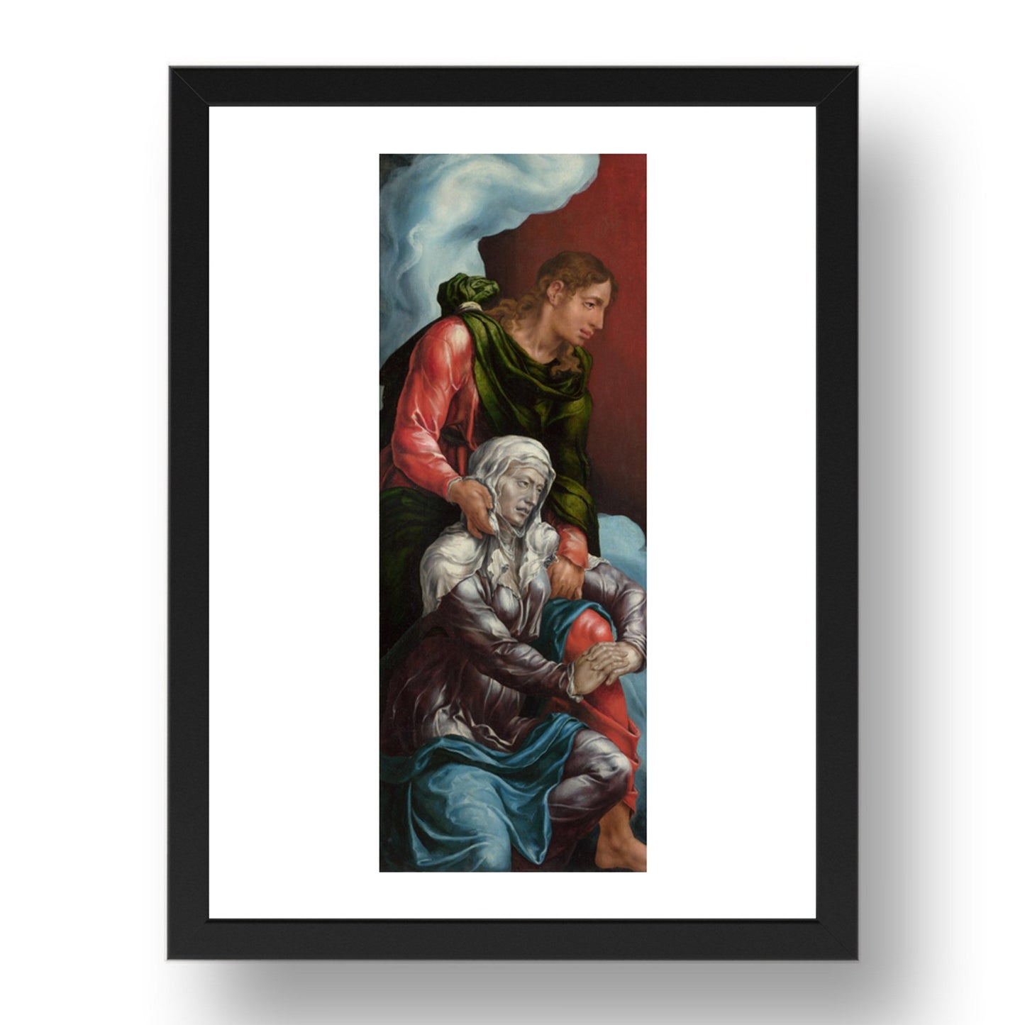 Martin van Heemskerck: The Virgin and Saint John the Evangelist, Poster in 17x13"(A3) Frame