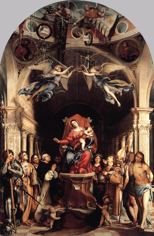 Martinengo Altarpiece of San Bartolommeo e Stefano (Bergamo), vintage artwork by Lorenzo Lotto, A3 (16x12") Poster Print