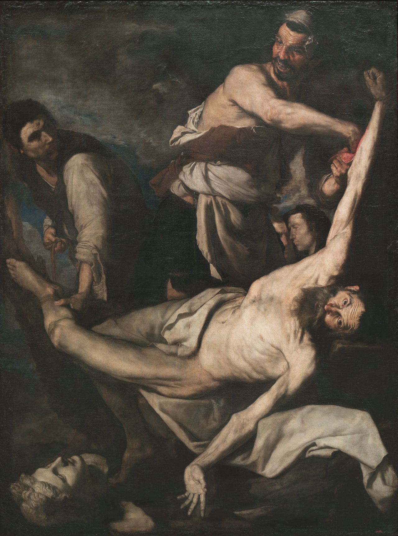 Martyrdom of Saint Bartholomew, vintage artwork by Jusepe de Ribera, 12x8" (A4) Poster