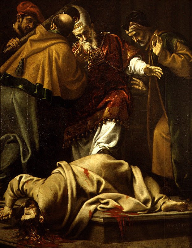 Martyrdom of Saint James the Younger, vintage artwork by Pedro Orrente, A3 (16x12") Poster Print