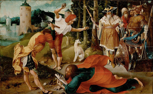 Martyrdom of Saint Matthew, vintage artwork by Jan de Beer, A3 (16x12") Poster Print