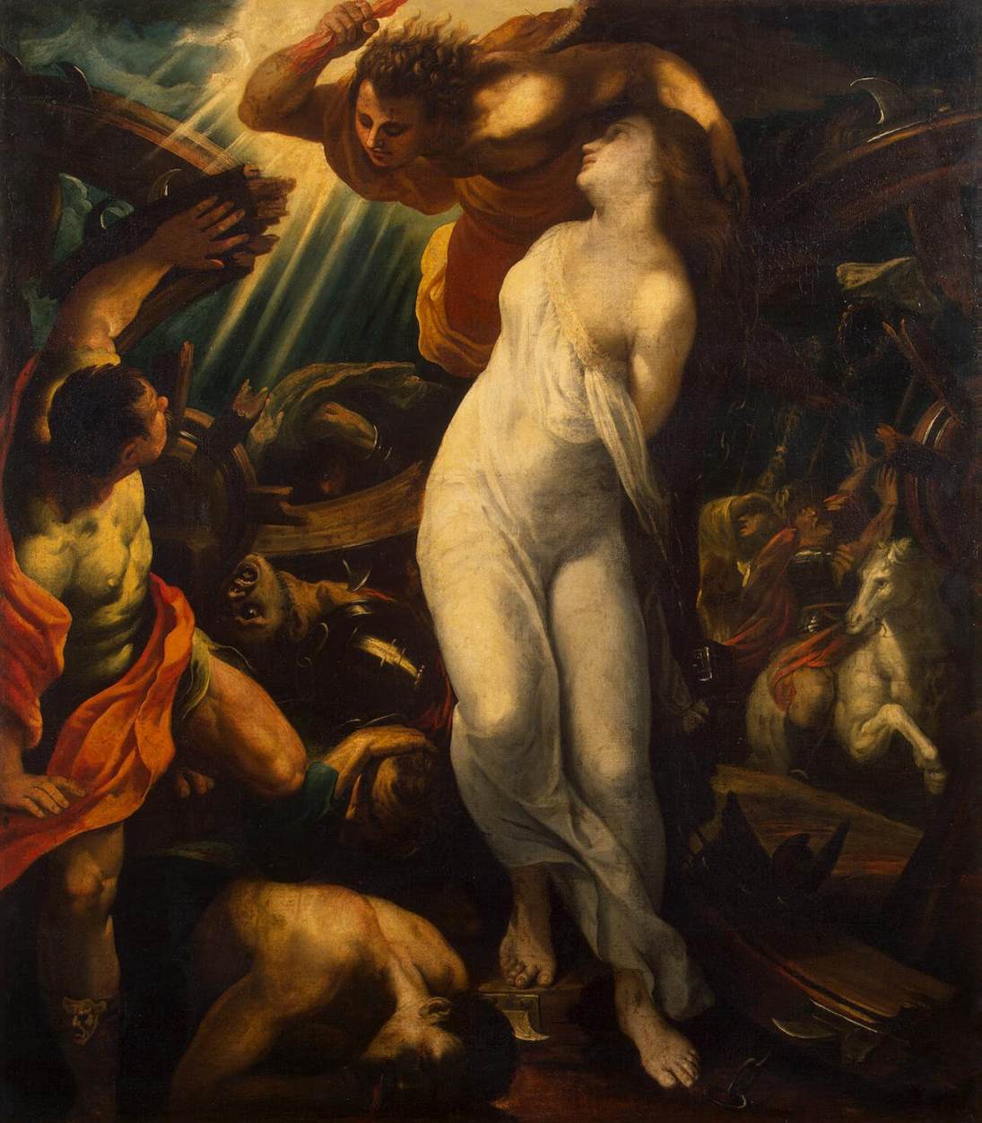 Martyrdom of St Catherine, vintage artwork by Francisco Ribalta, A3 (16x12") Poster Print