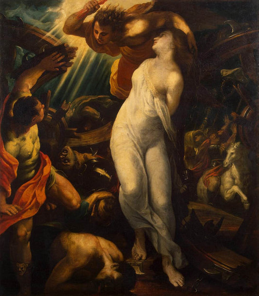 Martyrdom of St Catherine, vintage artwork by Francisco Ribalta, A3 (16x12") Poster Print