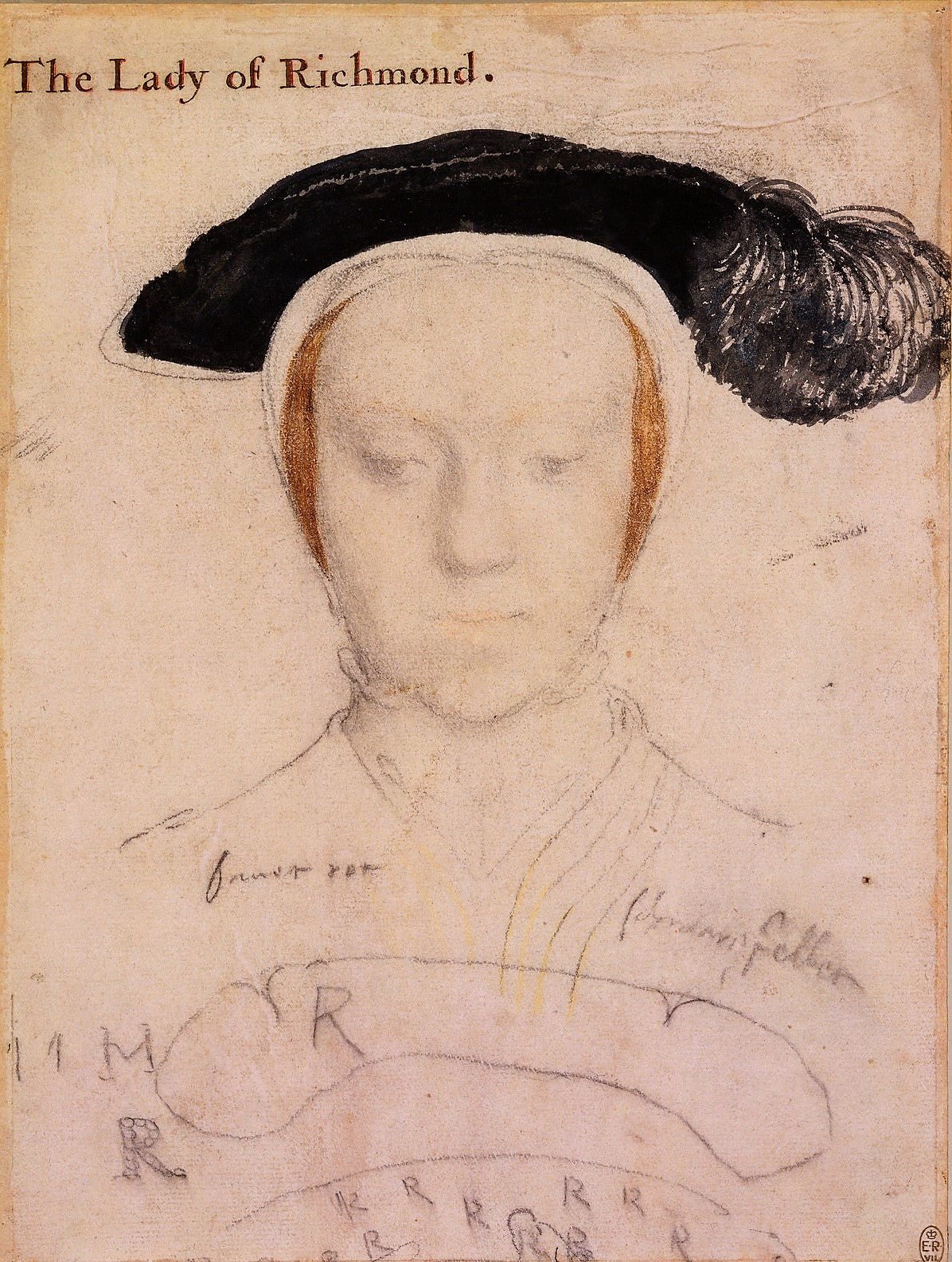 Mary, Duchess of Richmond and Somerset, vintage artwork by Hans Holbein the Younger, A3 (16x12") Poster Print