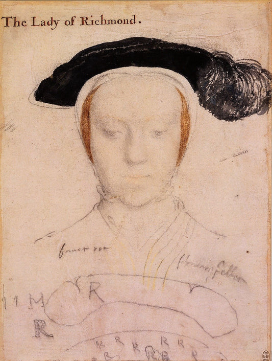 Mary, Duchess of Richmond and Somerset, vintage artwork by Hans Holbein the Younger, A3 (16x12") Poster Print