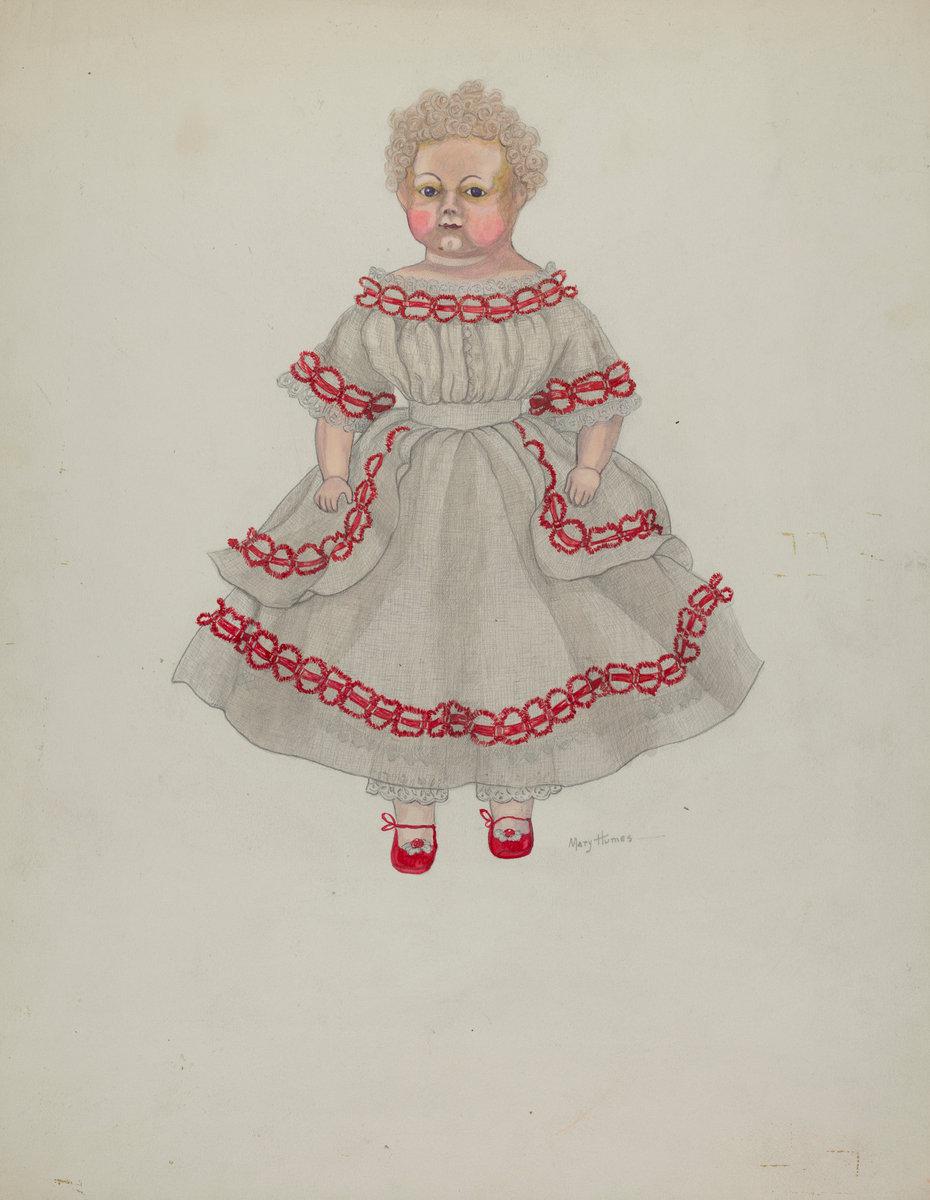 Mary E. Humes:Wax Doll,16x12"(A3) Poster