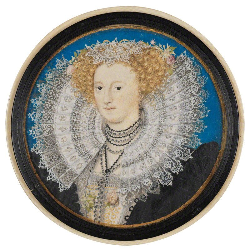 Mary Herbert, Countess of Pembroke, vintage artwork by Nicholas Hilliard, A3 (16x12") Poster Print