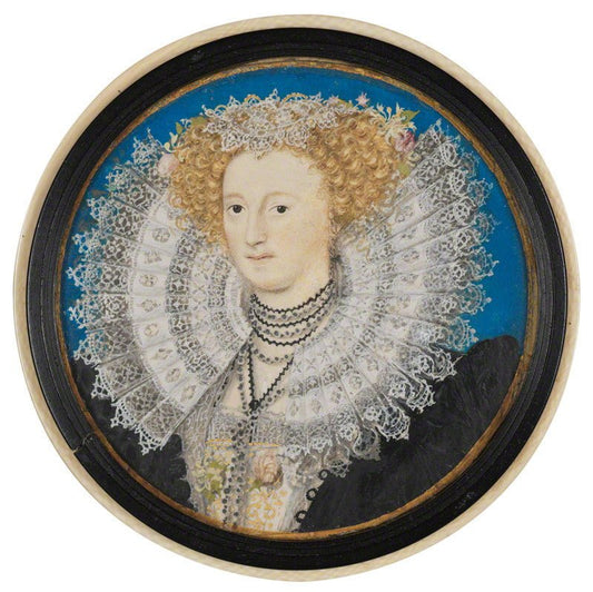 Mary Herbert, Countess of Pembroke, vintage artwork by Nicholas Hilliard, A3 (16x12") Poster Print