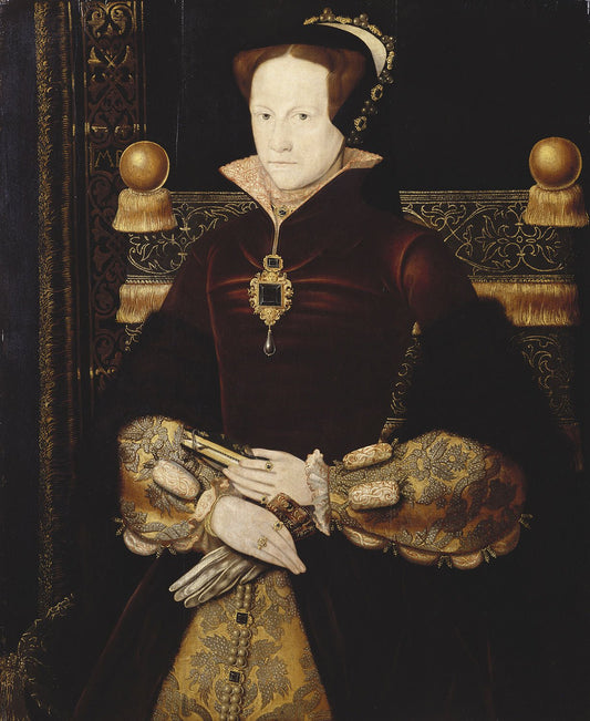 Mary I, Queen of England (1516-1558), vintage artwork by After Anthonis Mor, A3 (16x12") Poster Print
