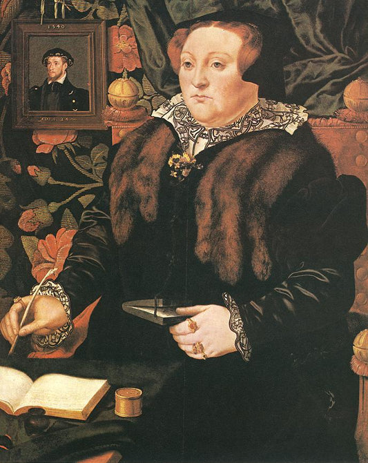 Mary Neville, Lady Dacre, vintage artwork by Hans Eworth, A3 (16x12") Poster Print