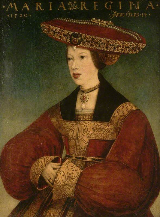 Mary of Austria (1505-1558), vintage artwork by Attributed to Hans Maler zu Schwaz, A3 (16x12") Poster Print