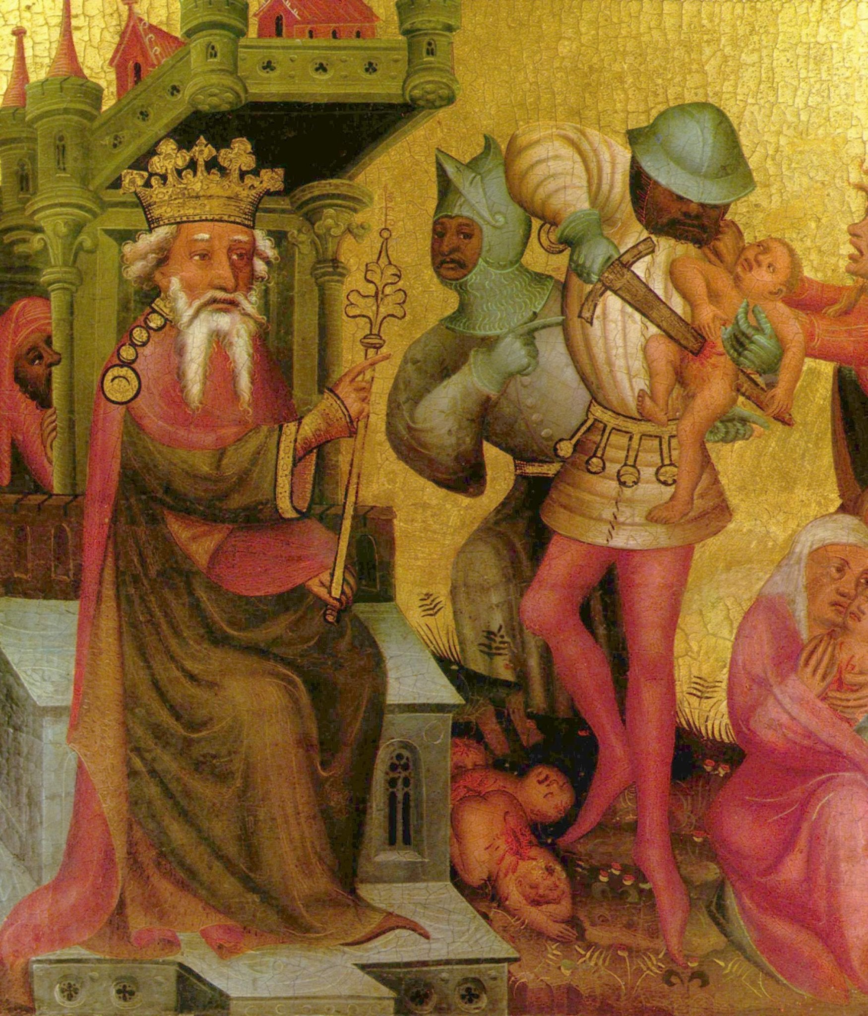 Massacre of the innocents, vintage artwork by Master Bertram, A3 (16x12") Poster Print