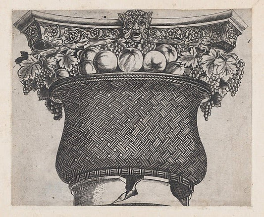 Master G.A.Speculum Romanae Magnificentiae Basket capital-16x12"(A3) Poster