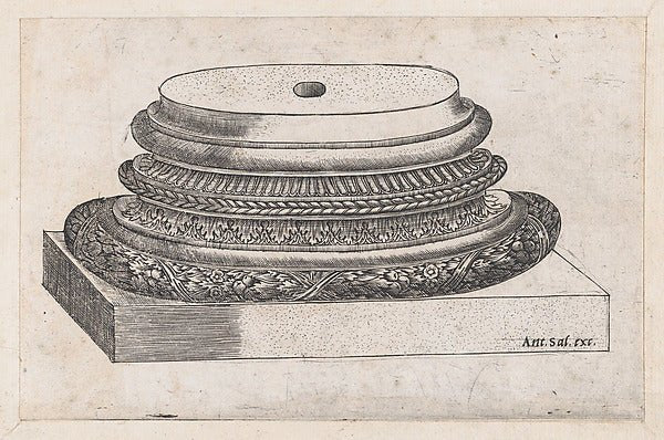 Master G.A.Speculum Romanae Magnificentiae Decorated base-16x12"(A3) Poster