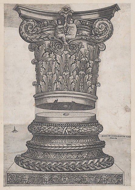 Master G.A.Speculum Romanae Magnificentiae Decorated capit-16x12"(A3) Poster