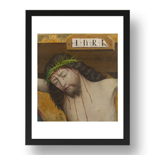 Master of Liesborn: Head of Christ Crucified, Poster in 17x13"(A3) Frame