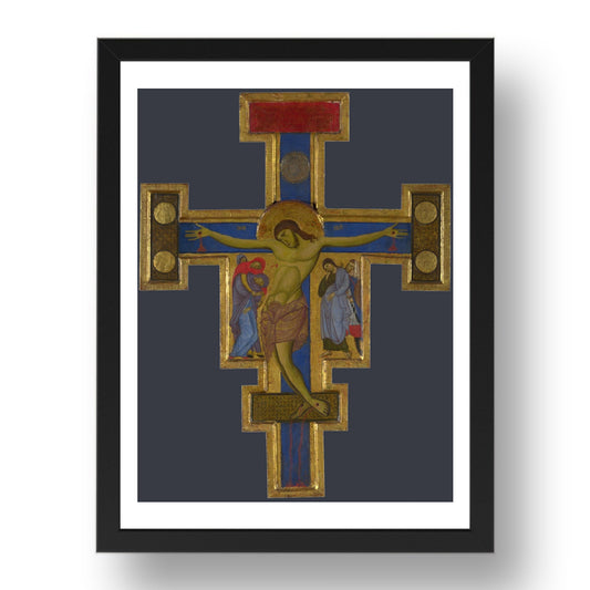 Master of Saint Francis: Crucifix, Poster in 17x13"(A3) Frame