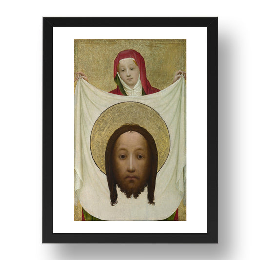 Master of Saint Veronica: Saint Veronica with the Sudarium, Poster in 17x13"(A3) Frame