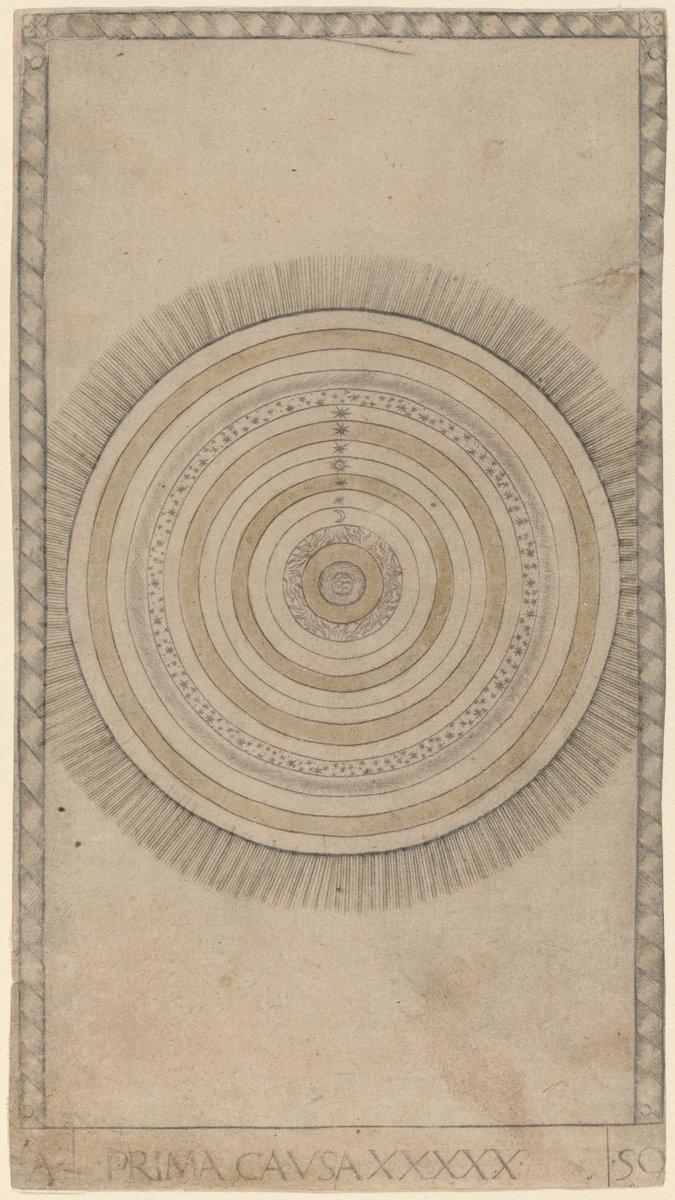 Master of the E-Series Tarocchi:Prima Causa (First Cause),16x12"(A3) Poster