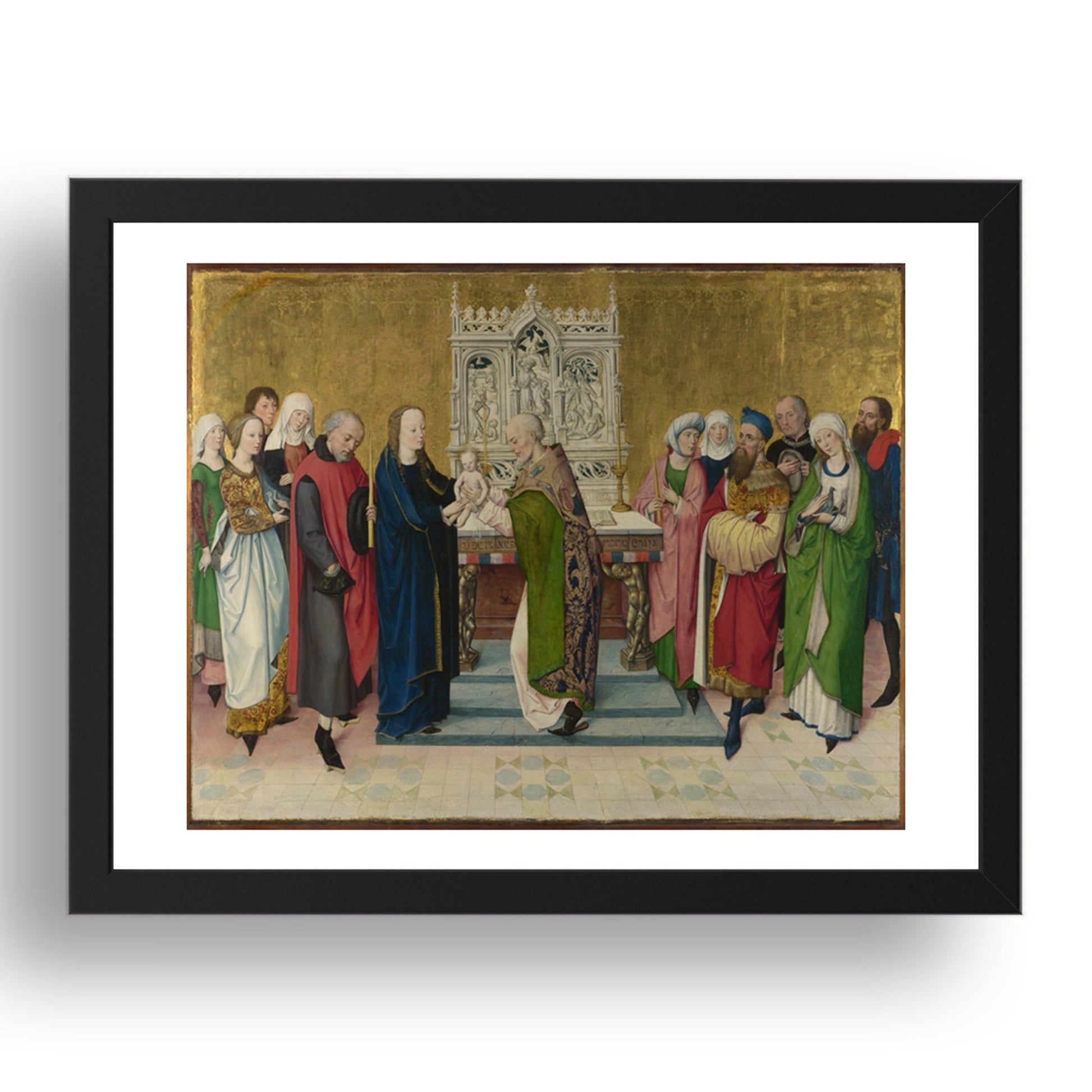 Master of the Life of the Virgin: The Presentation in the Temple, Poster in 17x13"(A3) Frame