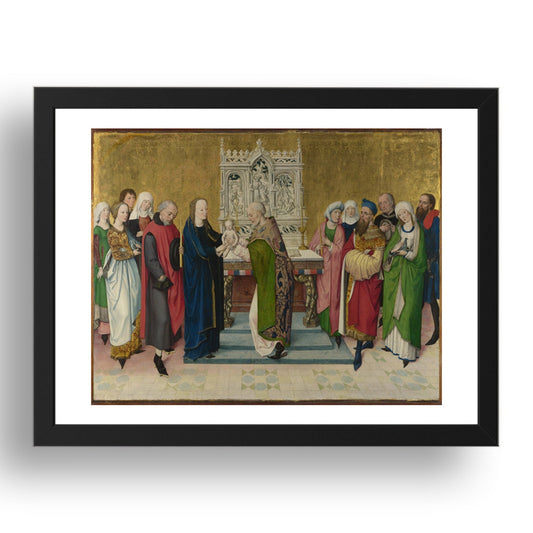 Master of the Life of the Virgin: The Presentation in the Temple, Poster in 17x13"(A3) Frame