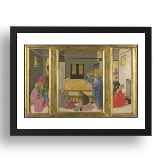 Master of the Osservanza: The Birth of the Virgin, Poster in 17x13"(A3) Frame