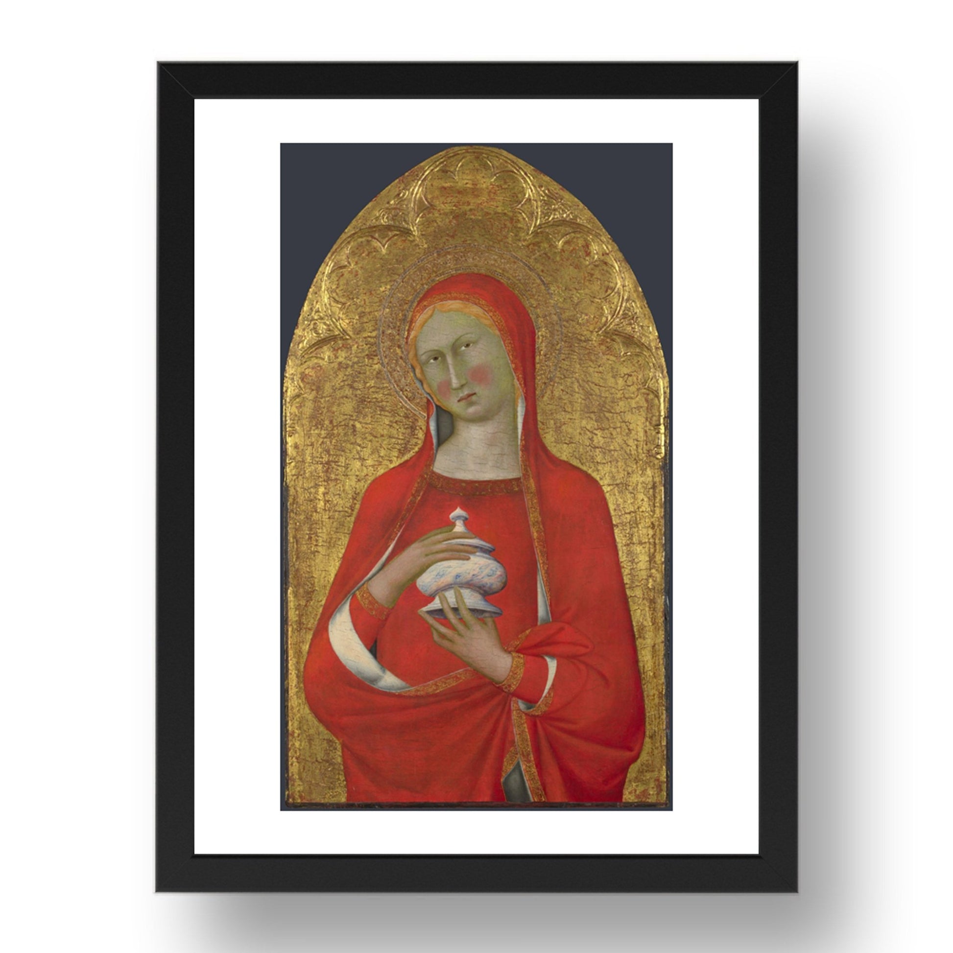 Master of the Palazzo Venezia Madonna: Saint Mary Magdalene, Poster in 17x13"(A3) Frame