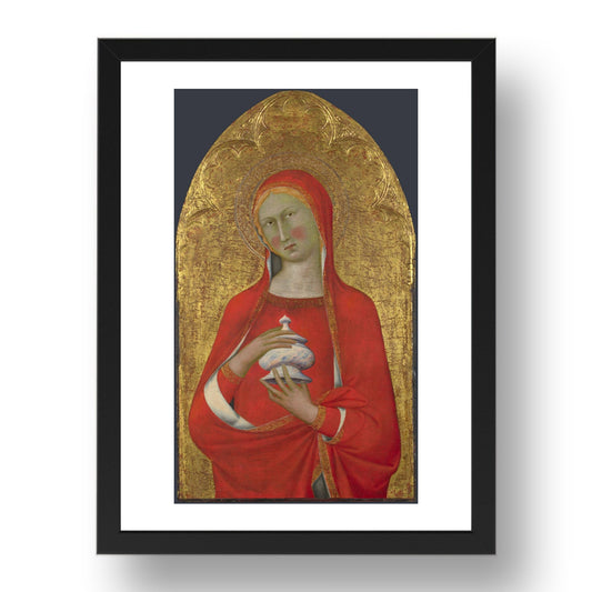 Master of the Palazzo Venezia Madonna: Saint Mary Magdalene, Poster in 17x13"(A3) Frame