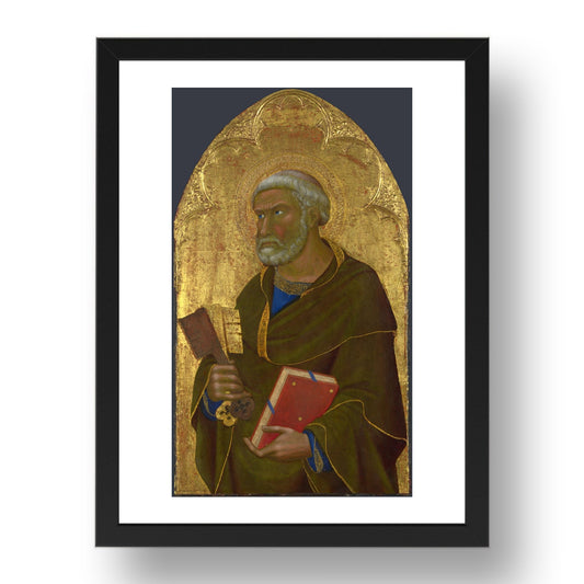 Master of the Palazzo Venezia Madonna: Saint Peter, Poster in 17x13"(A3) Frame