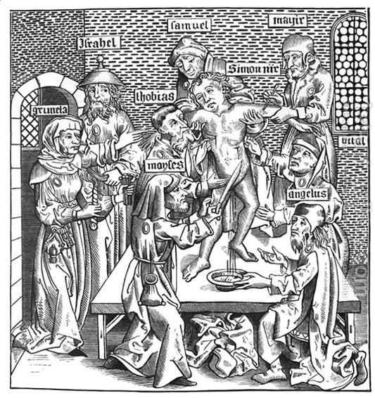 Matyrdom of Simon, vintage artwork by Michael Wolgemut, A3 (16x12") Poster Print