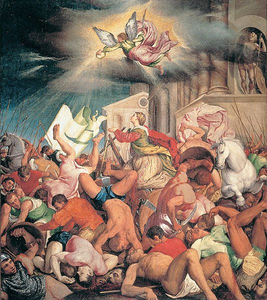 Matyrdom of St Catherine, vintage artwork by Jacopo Bassano, A3 (16x12") Poster Print