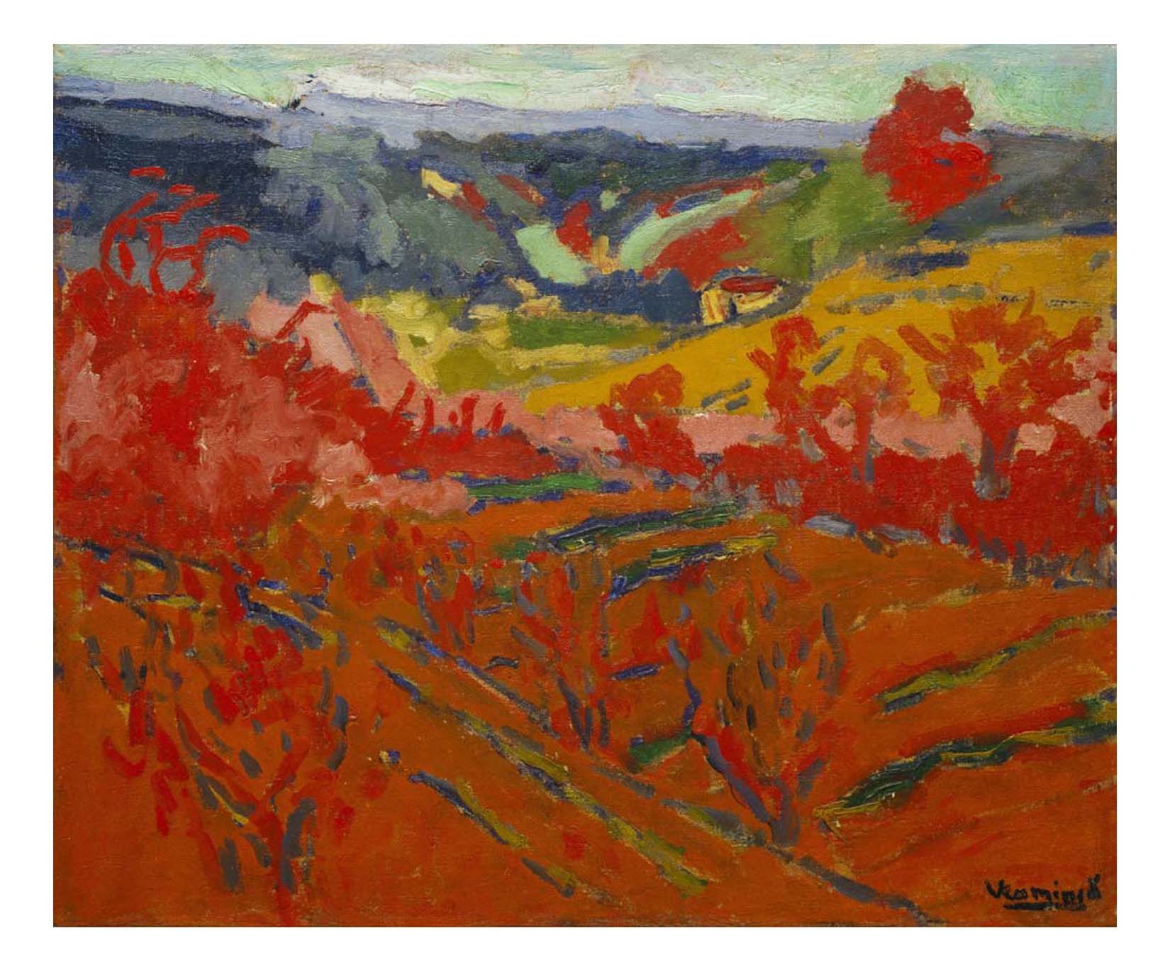 Maurice de Vlaminck - Autumn Landscape, 16x12" (A3) Poster Print