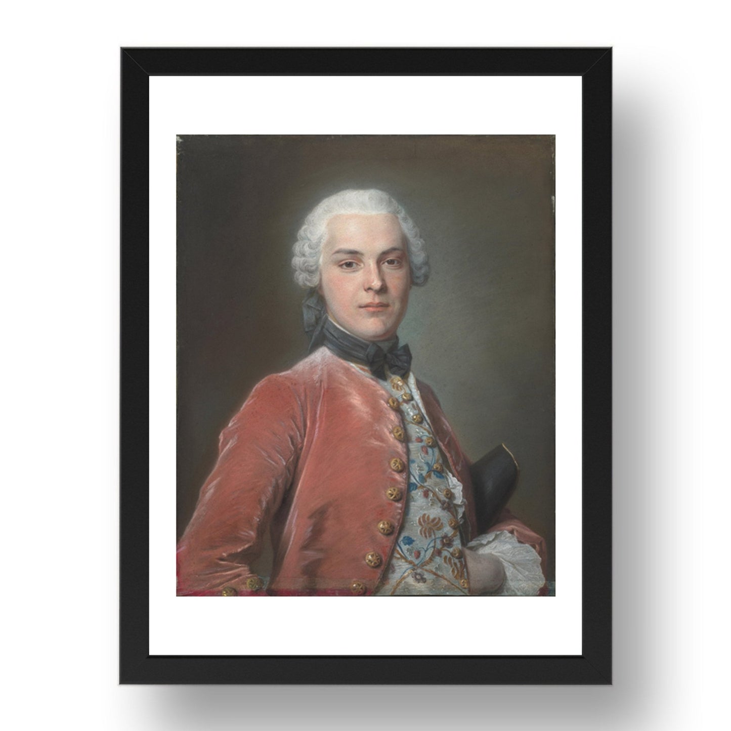 Maurice Quentin de La Tour: Henry Dawkins, Poster in 17x13"(A3) Frame