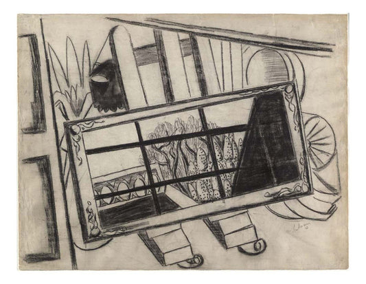 Max Beckmann - A Mirror on an Easel, 16x12" (A3) Poster Print