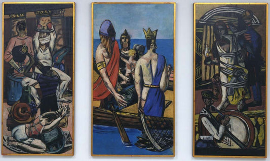 Max Beckmann - Departure, vintage art, modern poster print