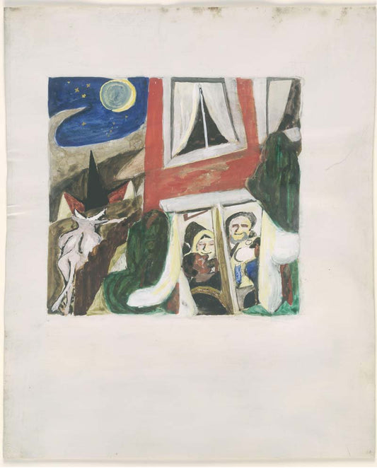Max Beckmann - The Feast of the Prodigal Son, vintage art, modern poster print
