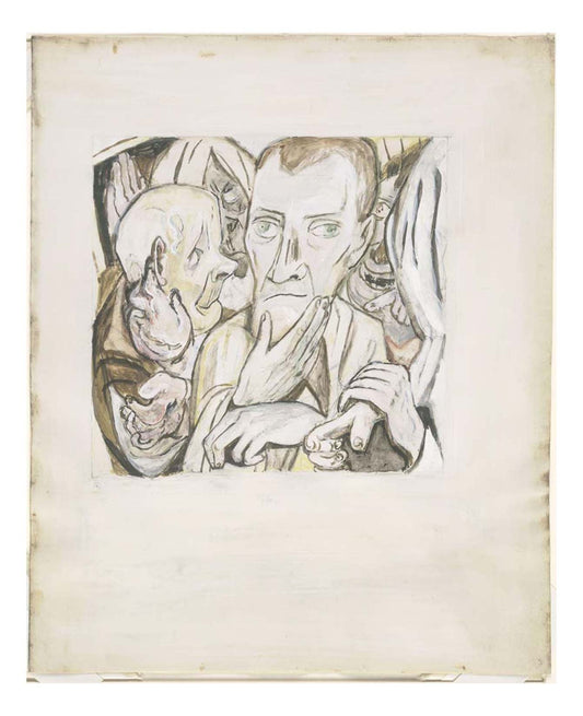 Max Beckmann - The Mocking of the Prodigal Son, 16x12" (A3) Poster Print