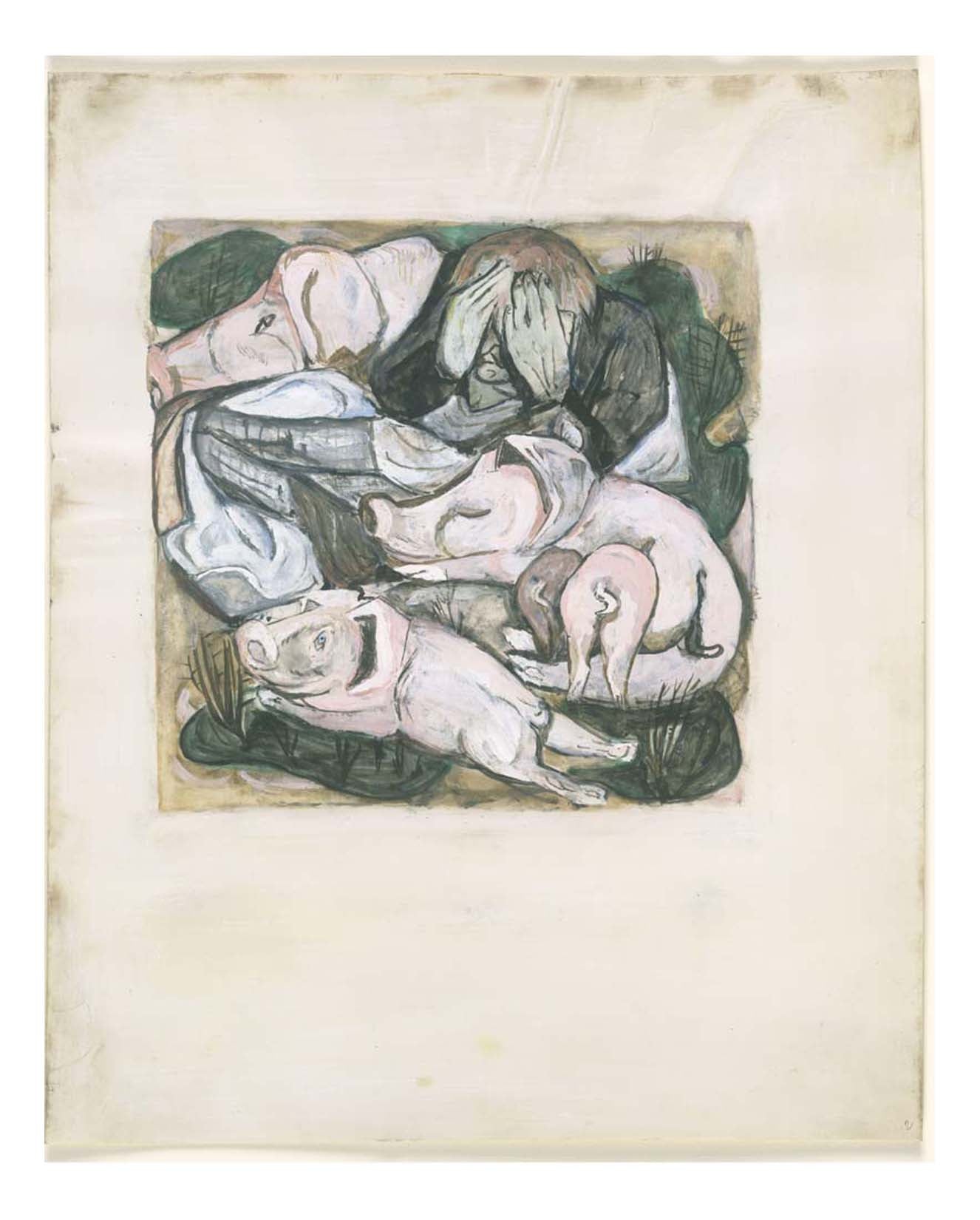 Max Beckmann - The Prodigal Son Among Swine, 16x12" (A3) Poster Print