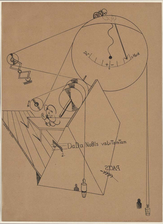 Max Ernst - , plate VIII from Fiat modes pereat ars, vintage art, A3 (16x12")  Poster Print 