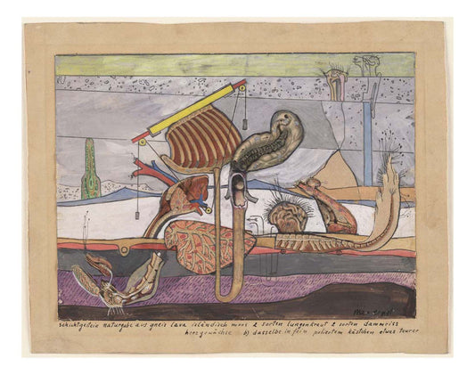 Max Ernst - Stratified Rocks, Nature's Gift of Gneiss Lava Iceland Moss..., 16x12" (A3) Poster Print